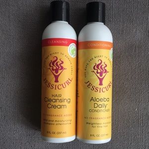 Jessicurl Cleansing Cream and Aloeba Conditioner
